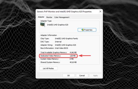 dedicated video ram|How to Find Your Available VRAM on Windows 11.